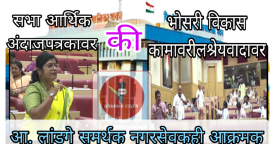 सभा  विशेष अर्थसंकल्पाची ; चर्चा मात्र भोसरीतील विकास कामाच्या श्रेयाची 